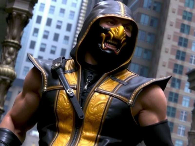 Actor Robin Shou as Liu Kang in Mortal Kombat 1995