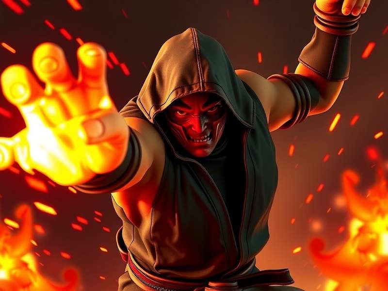 Mortal Kombat 2 Red Band trailer screenshot showing Sub-Zero and Scorpion fighting