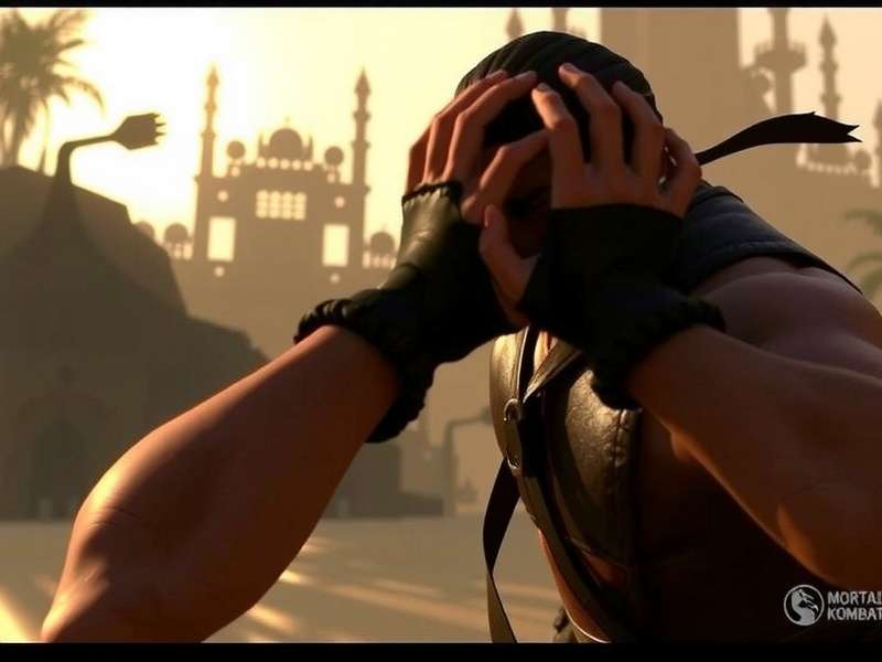 Official Mortal Kombat 2 trailer screenshot showing Scorpion and Sub-Zero fighting