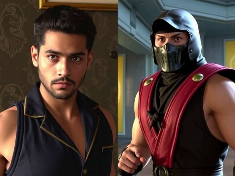 Bridgette Wilson as Sonya Blade in 1995 and recent photo in 2024