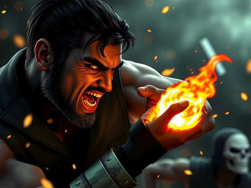 Angry Joe reacting to Mortal Kombat 2 trailer with shocked expression