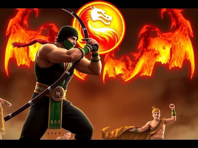 Scorpion and Sub-Zero fighting in Armageddon