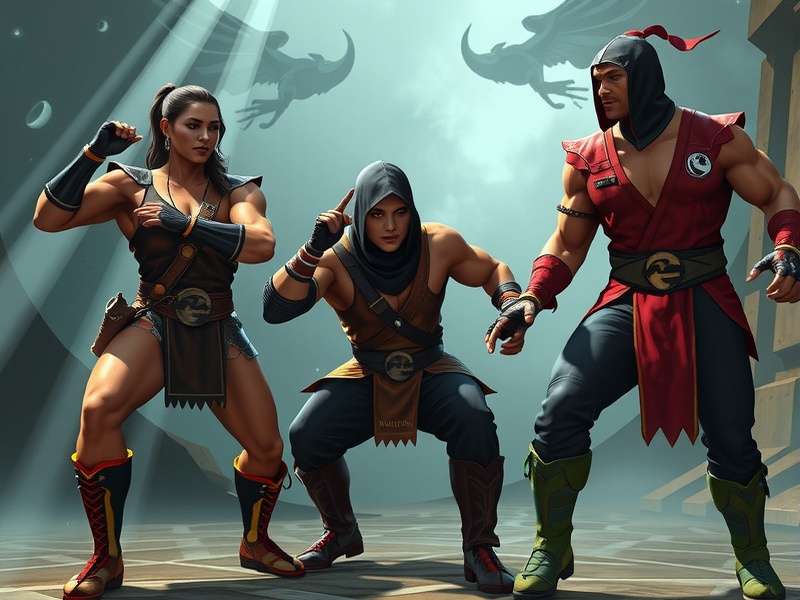 Full Mortal Kombat 1995 cast photo including all actors