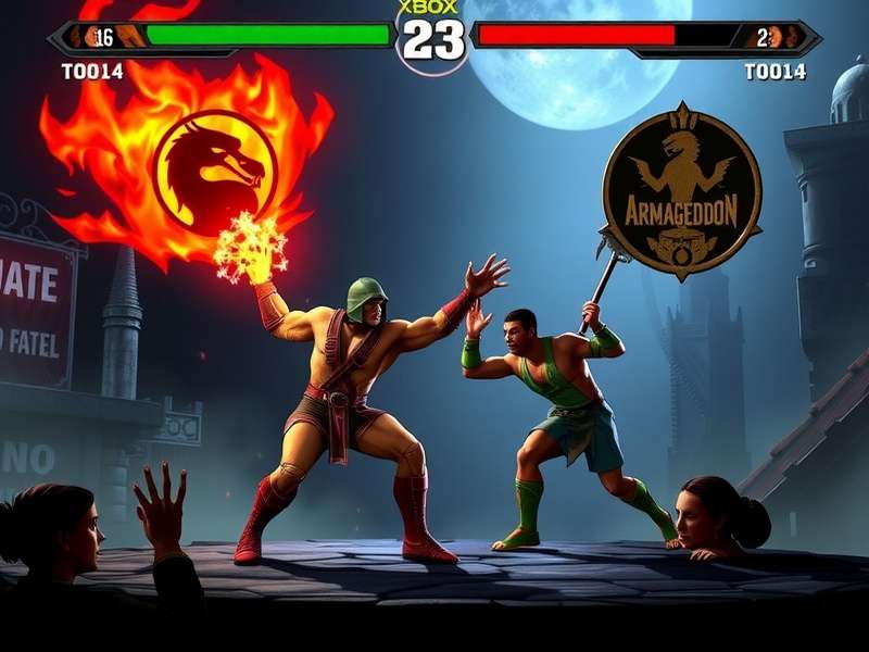 Mortal Kombat Armageddon Xbox Store Cover Art featuring multiple fighters