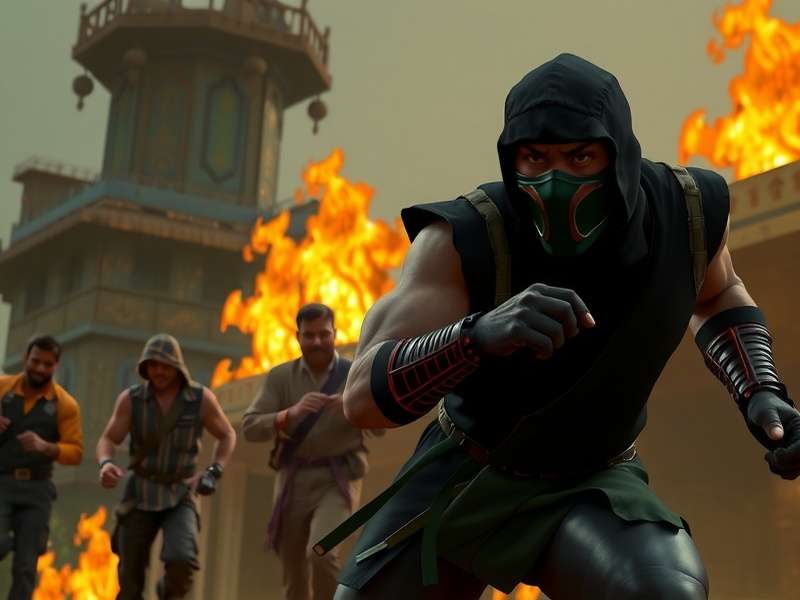 Official poster for Mortal Kombat Movie 2025 showing Scorpion and Sub-Zero in battle