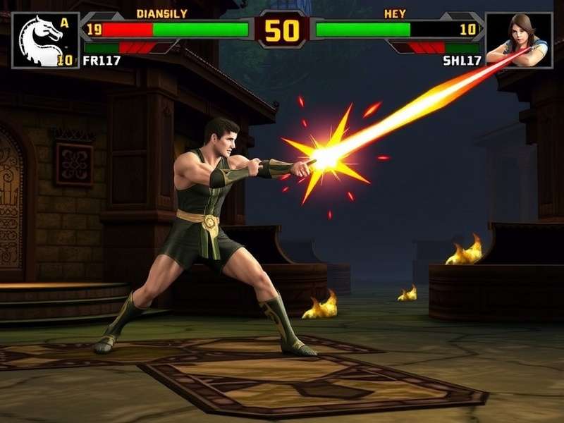 Scorpion in aggressive fighting pose