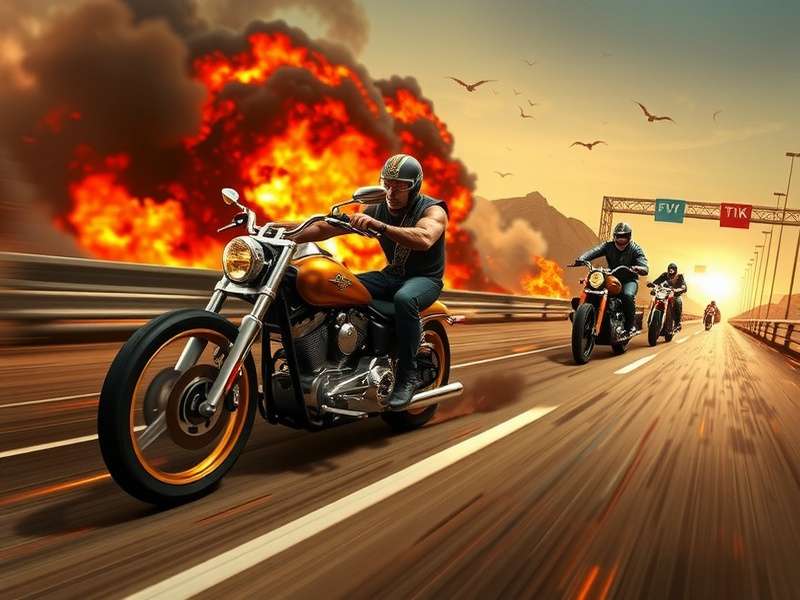 Mortal Kombat Armageddon Racing gameplay screenshot showing Scorpion racing on a fiery track