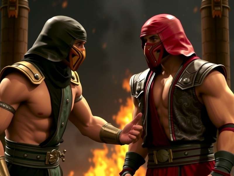 Official theatrical poster for Mortal Kombat 1995 movie featuring Liu Kang, Sonya Blade, and Johnny Cage