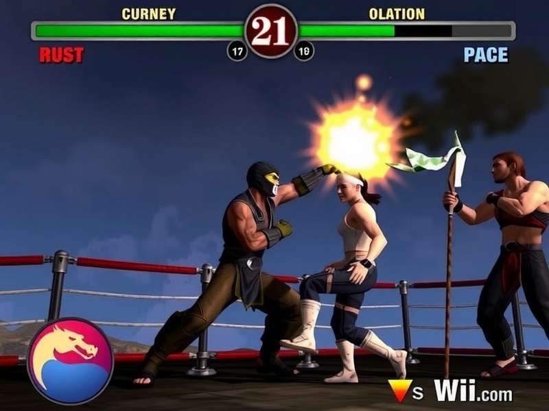 Mortal Kombat Armageddon Wii gameplay screenshot showing multiple fighters