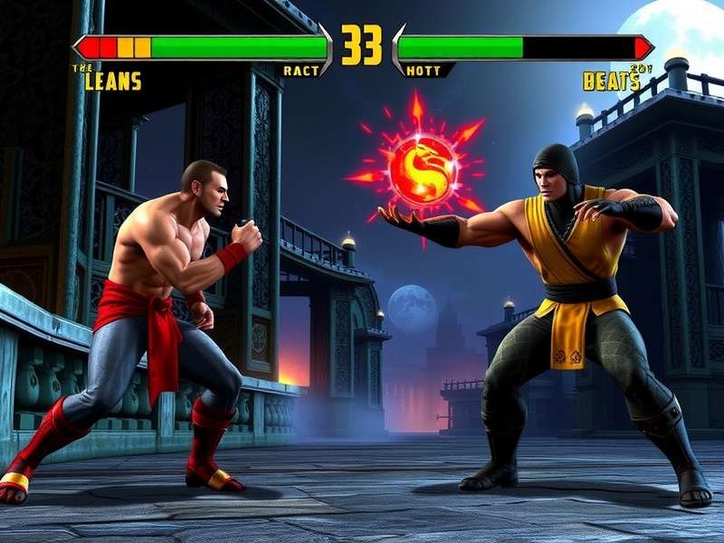 Official Mortal Kombat Armageddon character roster poster featuring all fighters