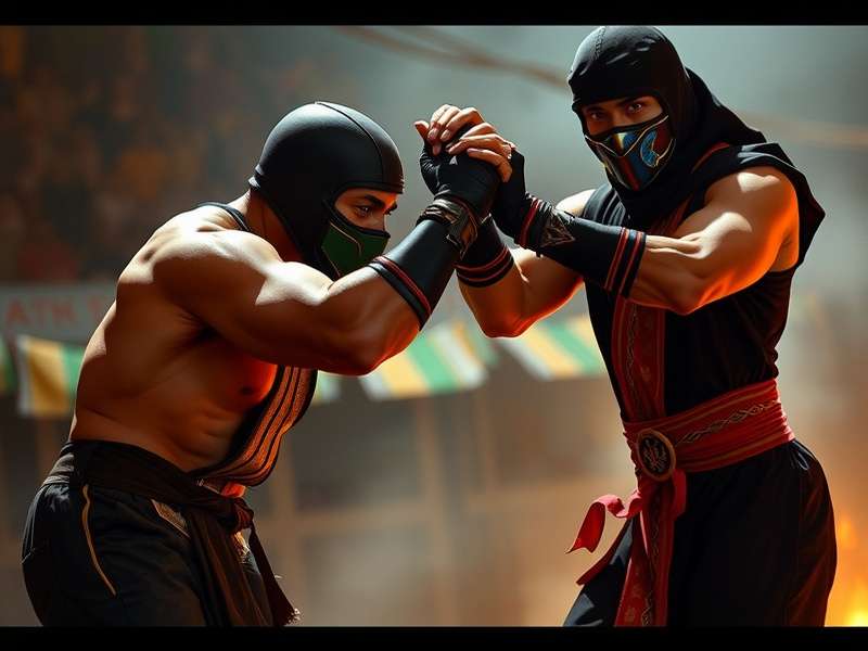 Sub-Zero with enhanced ice powers in Mortal Kombat 2 movie showing new costume design