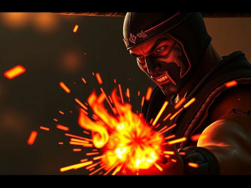 Mortal Kombat 2 Official Trailer Screenshot showing Liu Kang and Sub-Zero facing off