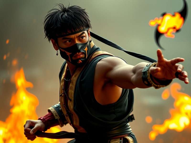 Liu Kang fighting in Mortal Kombat 1995 movie