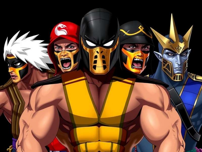 Scorpion and Sub-Zero in 1995 movie