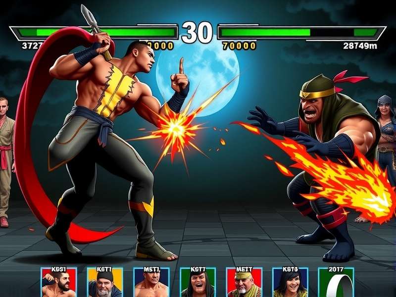 Motor Kombat gameplay screenshot showing Sub-Zero and Scorpion in karts