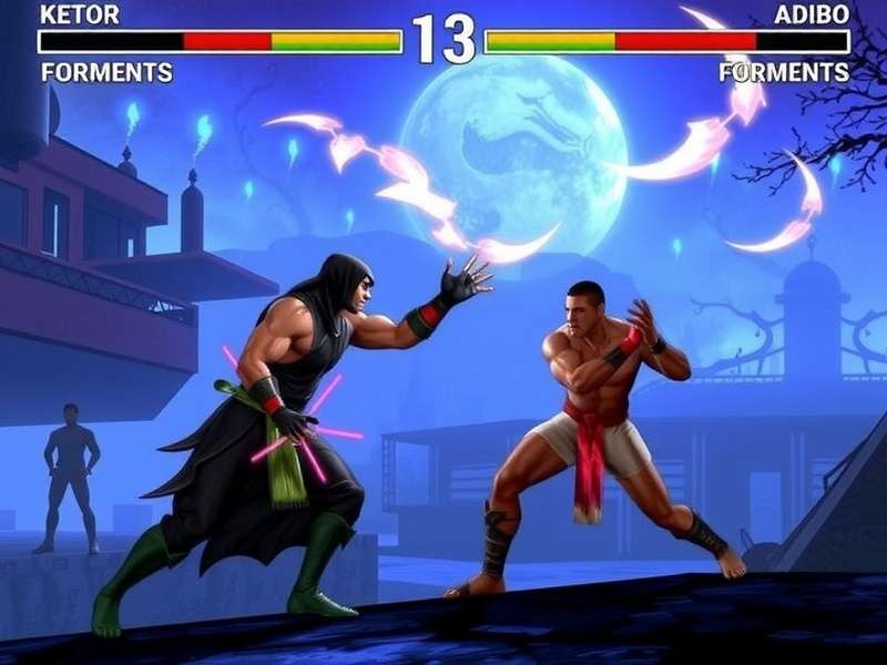 Ultimate Mortal Kombat character select screen featuring Scorpion, Sub-Zero, and Liu Kang