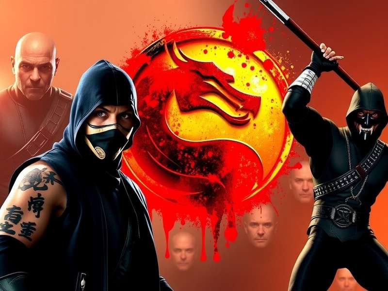 Liu Kang faces Shang Tsung in the Mortal Kombat tournament arena from the 1995 film