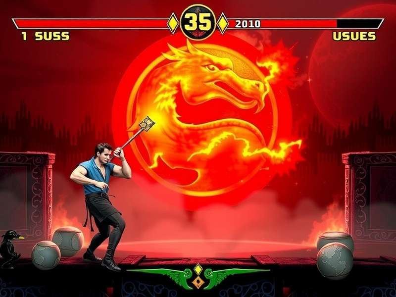 Collage of Mortal Kombat characters from games and movies with IMDb rating graphics