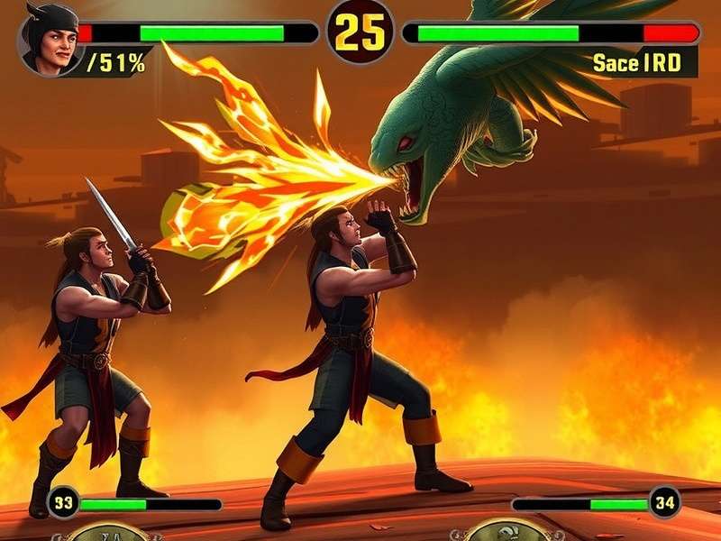 Mortal Kombat Gold Dreamcast gameplay screenshot showing Scorpion and Sub-Zero