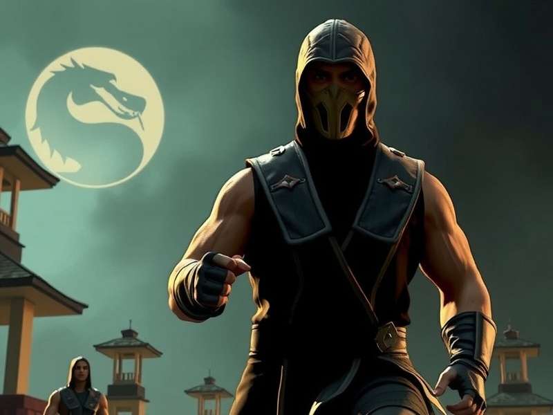 Mortal Kombat film poster with Hungarian title overlay