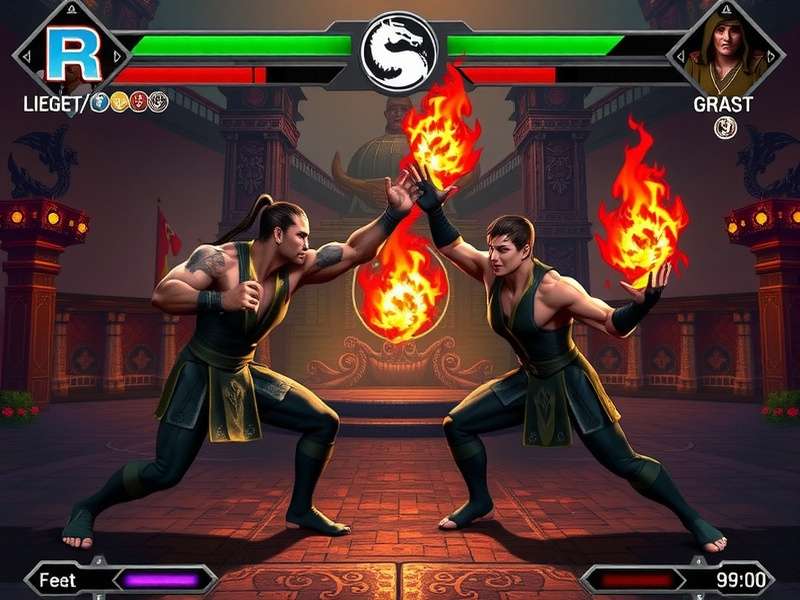 Mortal Kombat latest game intense fight scene with Sub-Zero and Scorpion