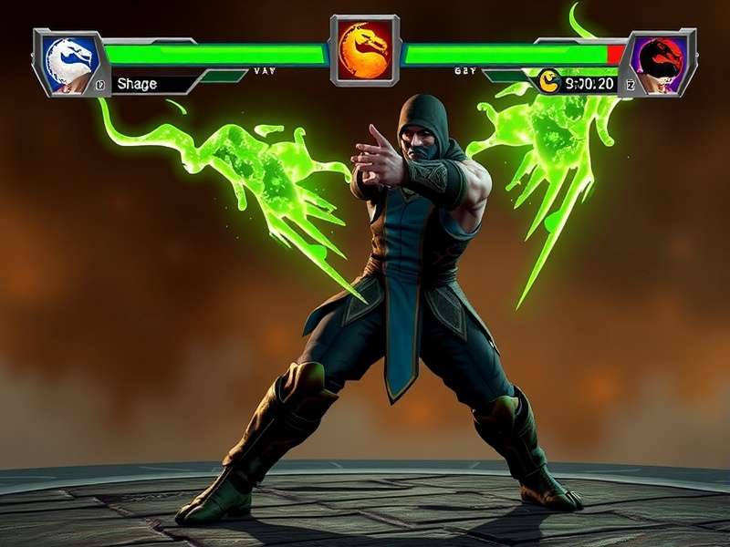 Jade Mortal Kombat character in action pose with green staff