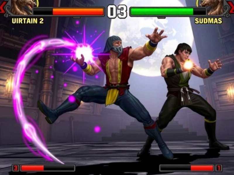 Mortal Kombat Series roster featuring Scorpion, Sub-Zero, and other fighters