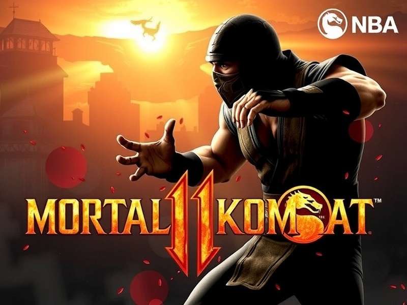 Epic battle scene from Mortal Kombat featuring Scorpion and Sub-Zero