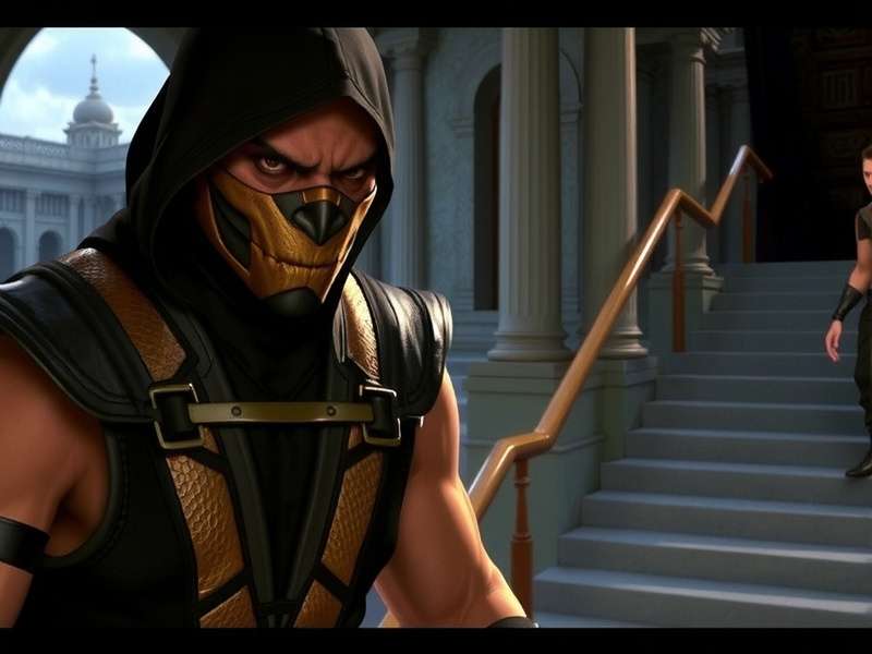 Mortal Kombat 2 Movie – official poster artwork featuring Scorpion, Sub-Zero, and Raiden