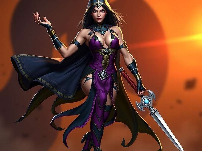 Princess Kitana Mortal Kombat — Edenian royal warrior posing with steel fans, Mortal Kombat 11 style