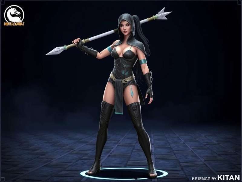 Concept art for Kitana Mortal Kombat Outfit — MK11 early design sketches with Edenian motifs