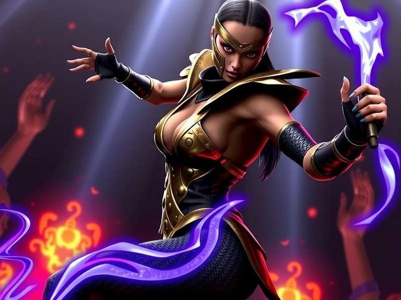 Kitana Mortal Kombat 9 — Edenian Princess render with steel fans