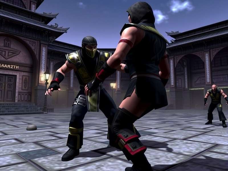 Mortal Kombat Deception – Official cover art featuring Scorpion and Sub-Zero in battle