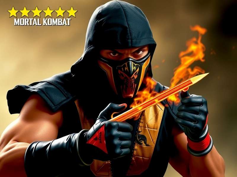 Mortal Kombat 1995 Movie Poster — Liu Kang vs Shang Tsung iconic scene