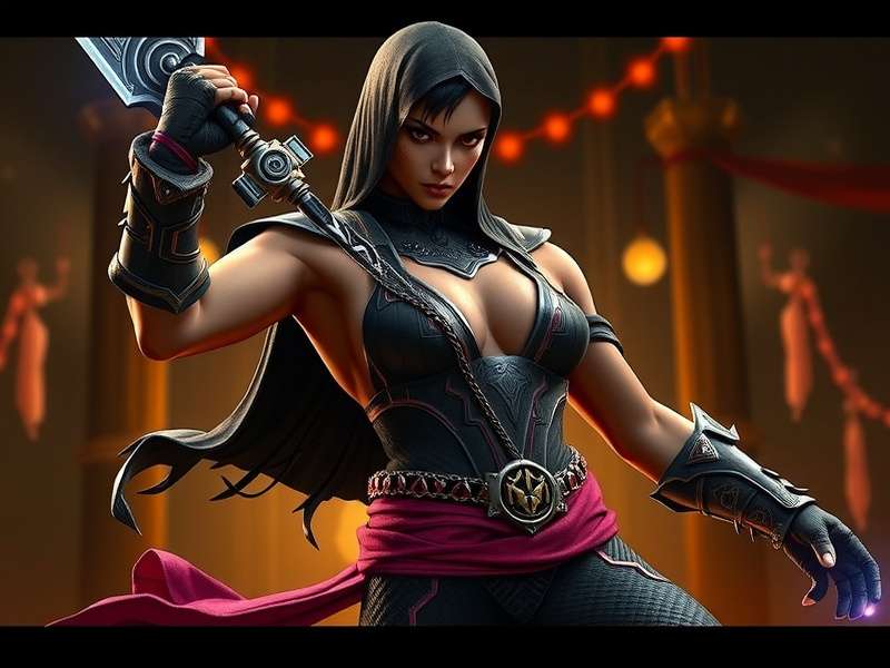 Kitana Mortal Kombat 5 character render showing her iconic steel fans and Edenian royal attire