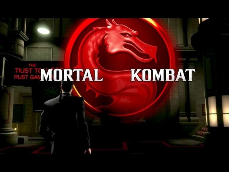 Mortal Kombat 2 Red Band trailer scene showing Scorpion facing Sub-Zero in a fiery arena