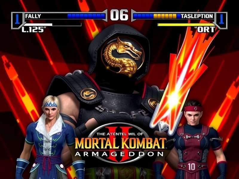 Mortal Kombat Armageddon Wii cover art featuring Scorpion, Sub-Zero, and the full roster lineup